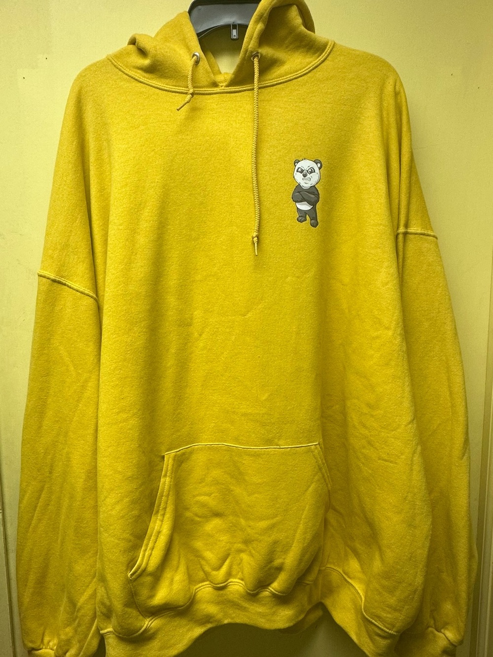 Yellow Panda Graphic Hooded Sweatshirt